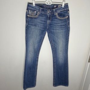 🔹 Miss Me boot cut blue jeans 28